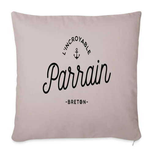 T-Shirt 'L'Incroyable Parrain Breton' - Fier de ses Racines - Housse de coussin décorative 45 x 45 cm