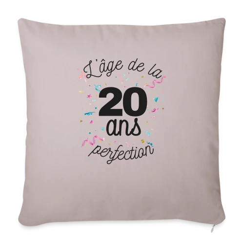 20 Ans : L'Âge de la Perfection - Housse de coussin décorative 45 x 45 cm