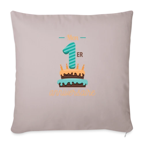 T-shirt Mon Premier Anniversaire Garçon - Housse de coussin décorative 45 x 45 cm