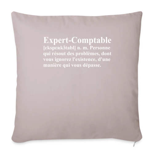 Définition de l'Expert-Comptable | T-Shirt Humour Métier - Housse de coussin décorative 45 x 45 cm