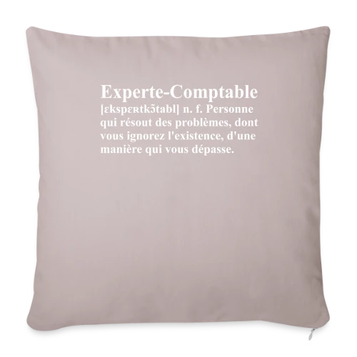 Définition de l'Experte-Comptable | T-Shirt Humour Métier Femme - Housse de coussin décorative 45 x 45 cm