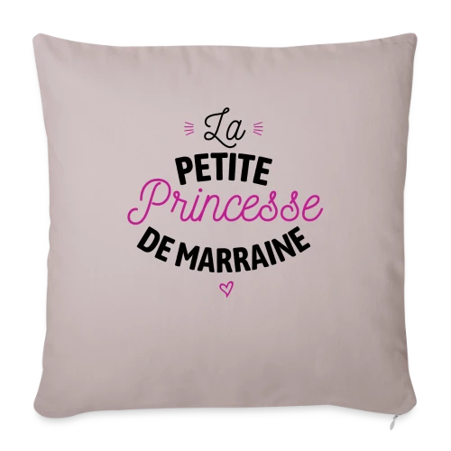 Ma Filleule, Ma Princesse - Housse de coussin décorative 45 x 45 cm