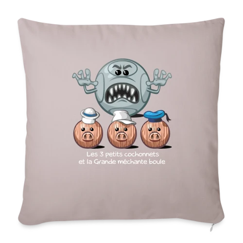 Les 3 petits cochons - Housse de coussin décorative 45 x 45 cm