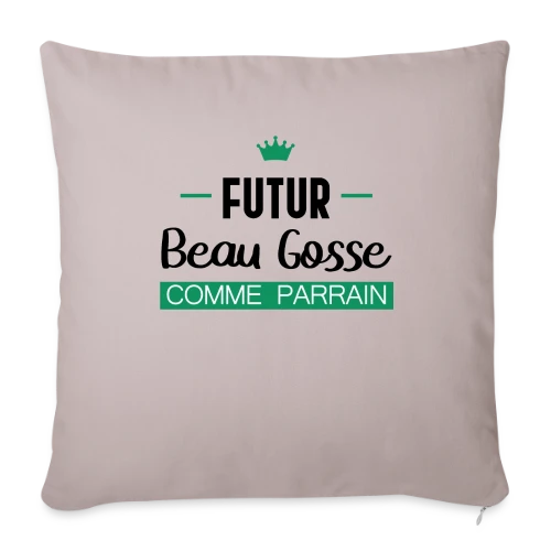 Futur Beau Gosse comme Parrain : T-shirt Humour Naissance - Housse de coussin décorative 45 x 45 cm