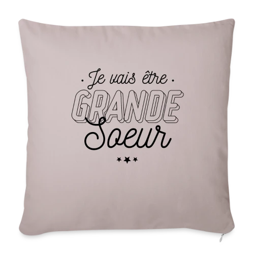 T-shirt Future Grande Sœur : Annonce de Joie - Housse de coussin décorative 45 x 45 cm