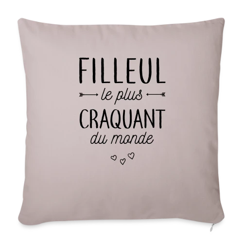 Mon Filleul Adoré et Craquant - Housse de coussin décorative 45 x 45 cm