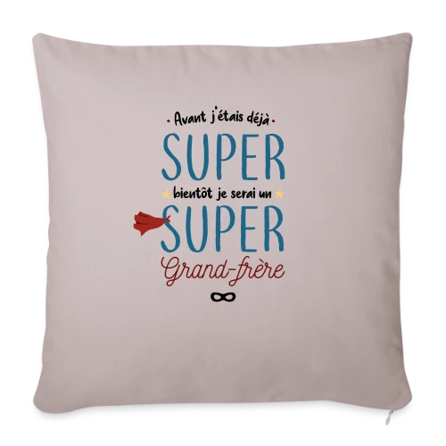 Futur Super Grand Frère - Housse de coussin décorative 45 x 45 cm