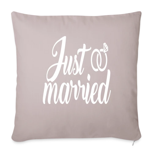 Just Married - Housse de coussin décorative 45 x 45 cm