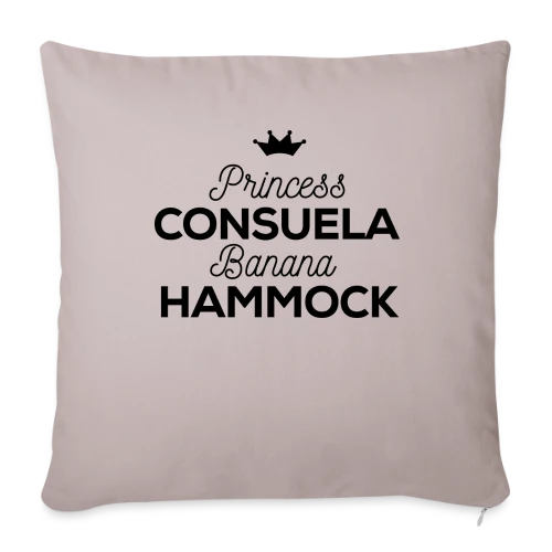 Princess Consuela Banana Hammock - T-shirt Culte Friends - Housse de coussin décorative 45 x 45 cm