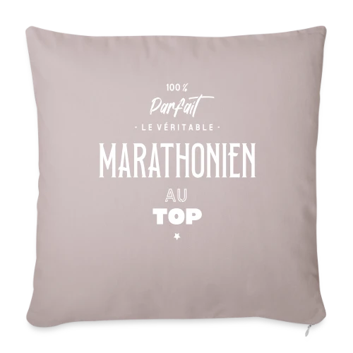 Marathonien au Top - Housse de coussin décorative 45 x 45 cm