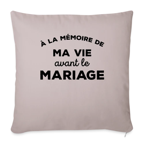 Adieu Vie de Célibataire - Housse de coussin décorative 45 x 45 cm