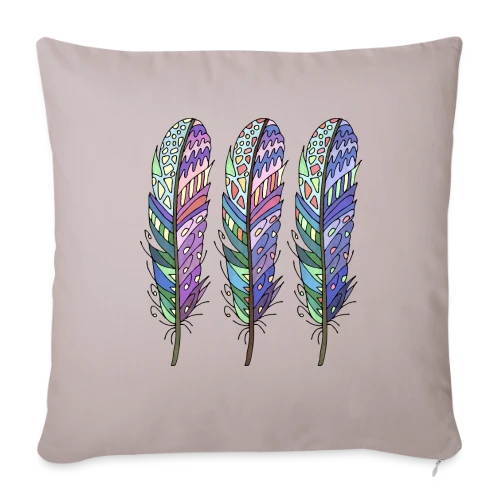 L'Envol des Plumes - Housse de coussin décorative 45 x 45 cm