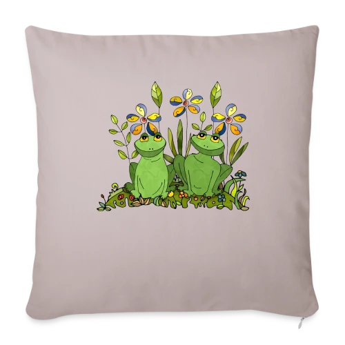 Craquant Motif Grenouille - Housse de coussin décorative 45 x 45 cm