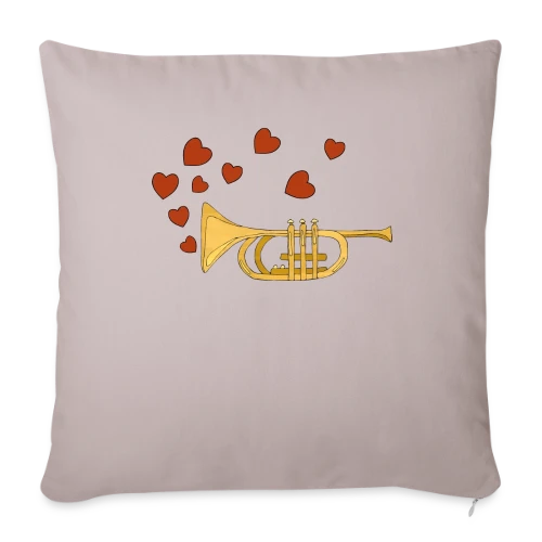 Mélodie Instrumentale - Housse de coussin décorative 45 x 45 cm