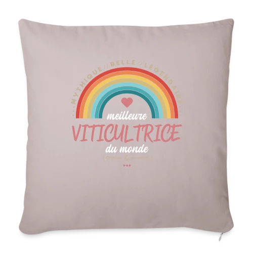 Meilleure Viticultrice du Monde - Housse de coussin décorative 45 x 45 cm