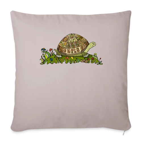 Majestueuse Tortue - Housse de coussin décorative 45 x 45 cm