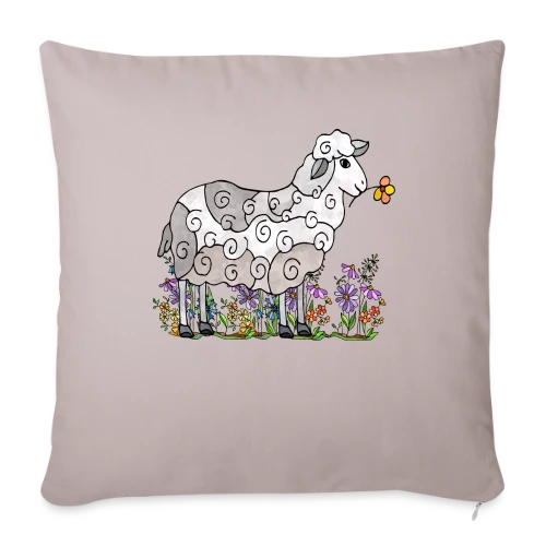 Mouton Doux Rêveur - Housse de coussin décorative 45 x 45 cm