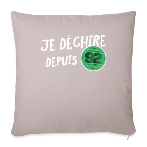 T-shirt Anniversaire 1992 'Je Dékire' - Vignette Automobile Rétro - Housse de coussin décorative 45 x 45 cm