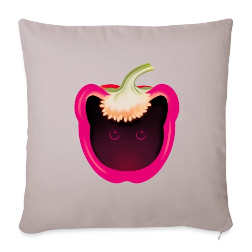 Chat-Pimenté - Housse de coussin décorative 45 x 45 cm