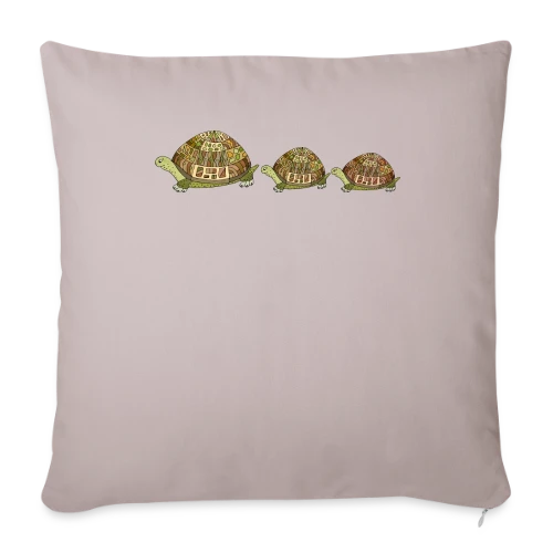 Design Tortue Aquatique - Housse de coussin décorative 45 x 45 cm