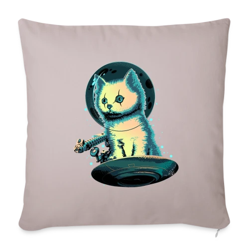 Le Protecteur Félin - Housse de coussin décorative 45 x 45 cm