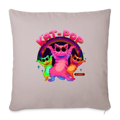 K-Pop Félins en Folie - Housse de coussin décorative 45 x 45 cm