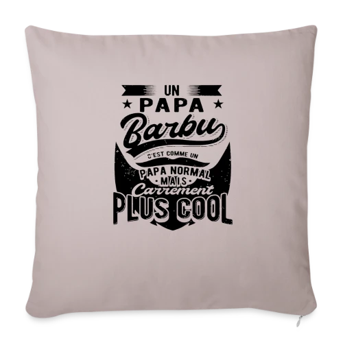 Le Papa Barbu Stylé - Housse de coussin décorative 45 x 45 cm