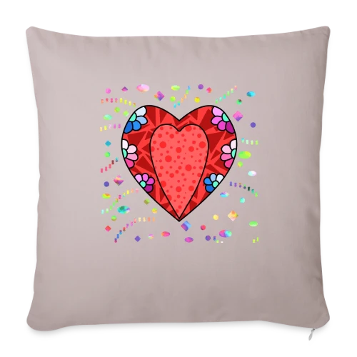 Cœur Tendance - Housse de coussin décorative 45 x 45 cm