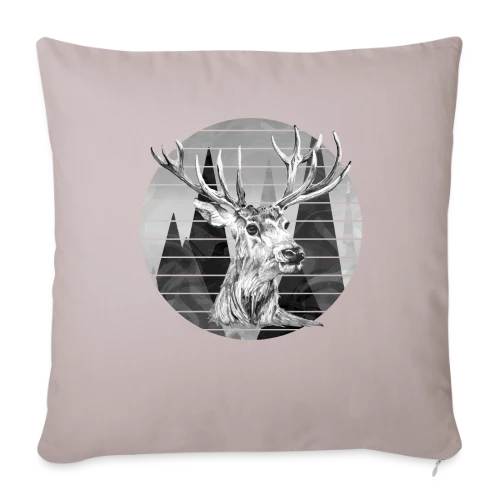 Cerf Majestueux - Housse de coussin décorative 45 x 45 cm
