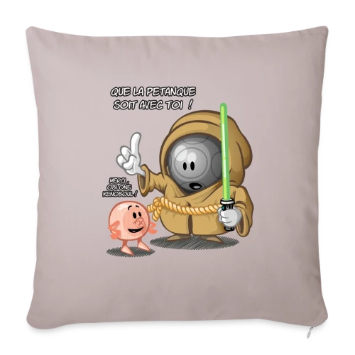 Que la pétanque soit avec toi ! - Housse de coussin décorative 45 x 45 cm