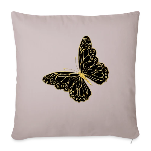 Papillon Élégant - Housse de coussin décorative 45 x 45 cm
