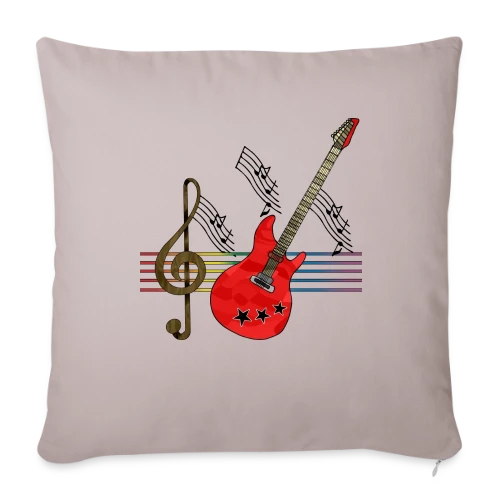 Guitare Addict - Housse de coussin décorative 45 x 45 cm