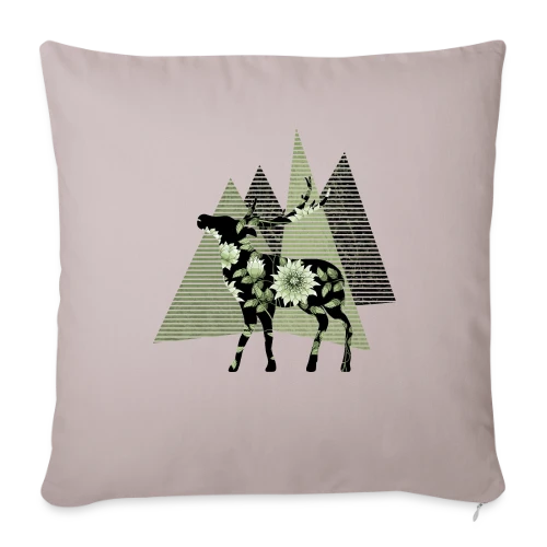 Cerf Majestueux - Housse de coussin décorative 45 x 45 cm