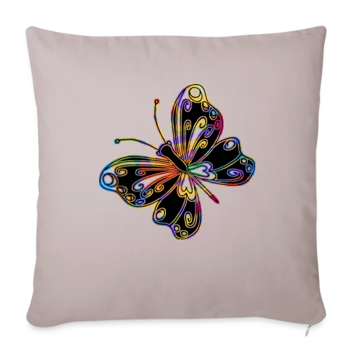 Papillon Élégant - Housse de coussin décorative 45 x 45 cm