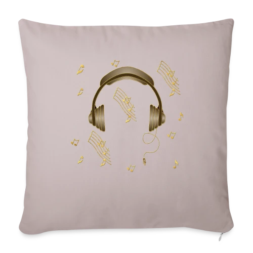 Casque Audio : Rythme & Style - Housse de coussin décorative 45 x 45 cm