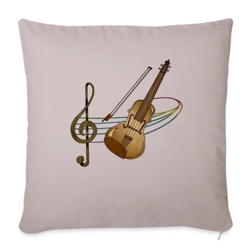 Maître Violon - Housse de coussin décorative 45 x 45 cm