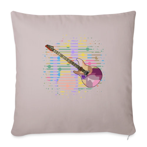 Guitare Passion - Housse de coussin décorative 45 x 45 cm