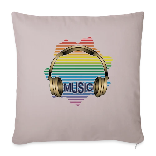 Casque Audio Stylé - Housse de coussin décorative 45 x 45 cm