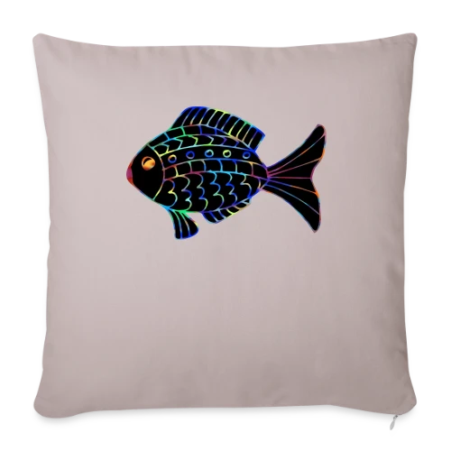 Passion Pêcheur - Motif Poisson - Housse de coussin décorative 45 x 45 cm