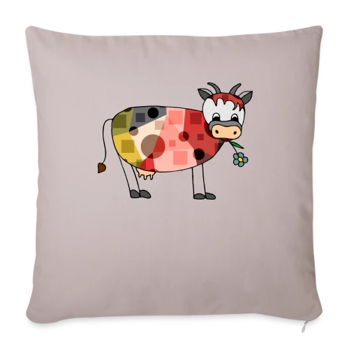 La Vache Rigolote - Housse de coussin décorative 45 x 45 cm