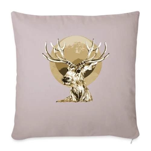 Cerf Majestueux - Housse de coussin décorative 45 x 45 cm