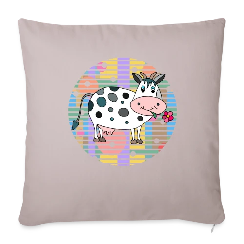 La Vache Adorable - Housse de coussin décorative 45 x 45 cm