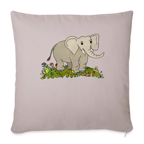 L'Éléphant Majestueux - Housse de coussin décorative 45 x 45 cm