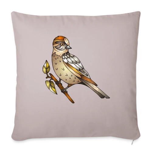 L'Oiseau Arc-en-ciel - Housse de coussin décorative 45 x 45 cm