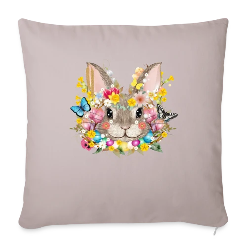 Lapin de Pâques Enchanté - Housse de coussin décorative 45 x 45 cm