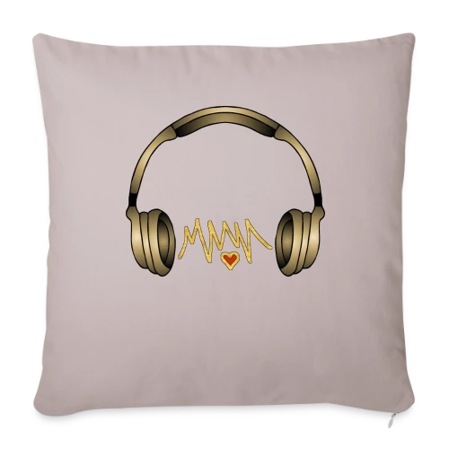 Casque Audio Style Urbain - Housse de coussin décorative 45 x 45 cm