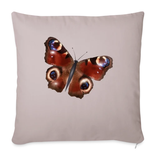 Élégance du Papillon Paon - Housse de coussin décorative 45 x 45 cm