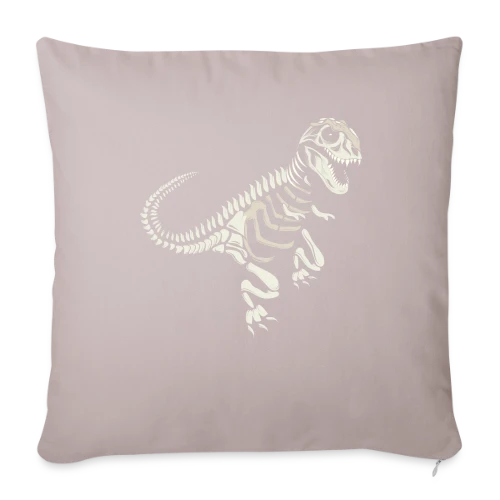T-Rex Fossile : L'Esprit Préhistorique des Dinosaures - Housse de coussin décorative 45 x 45 cm