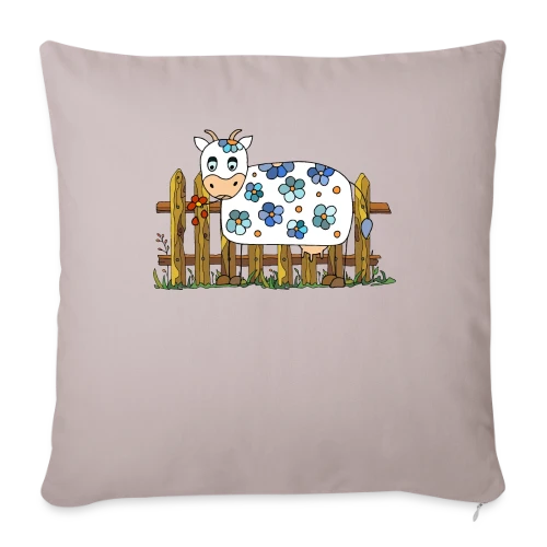 La Vache Rigolote - Housse de coussin décorative 45 x 45 cm
