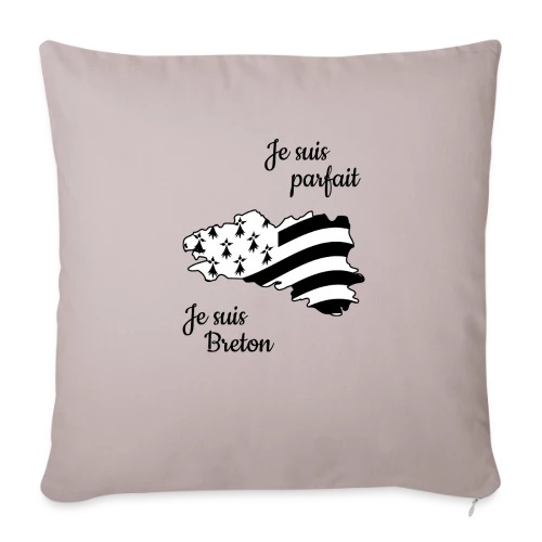 T-shirt "Je suis Breton, donc parfait !" - Housse de coussin décorative 45 x 45 cm